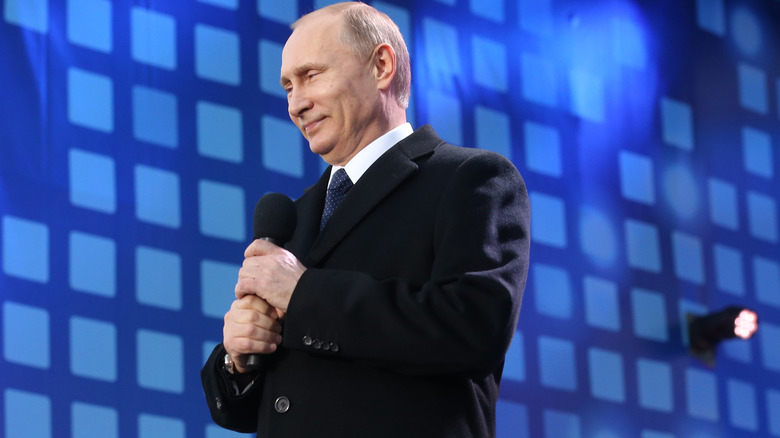 Vladimir Putin at a concert