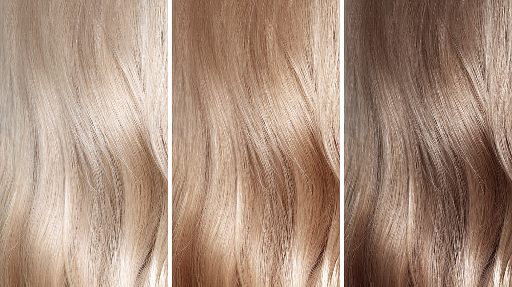 Three shades of hair