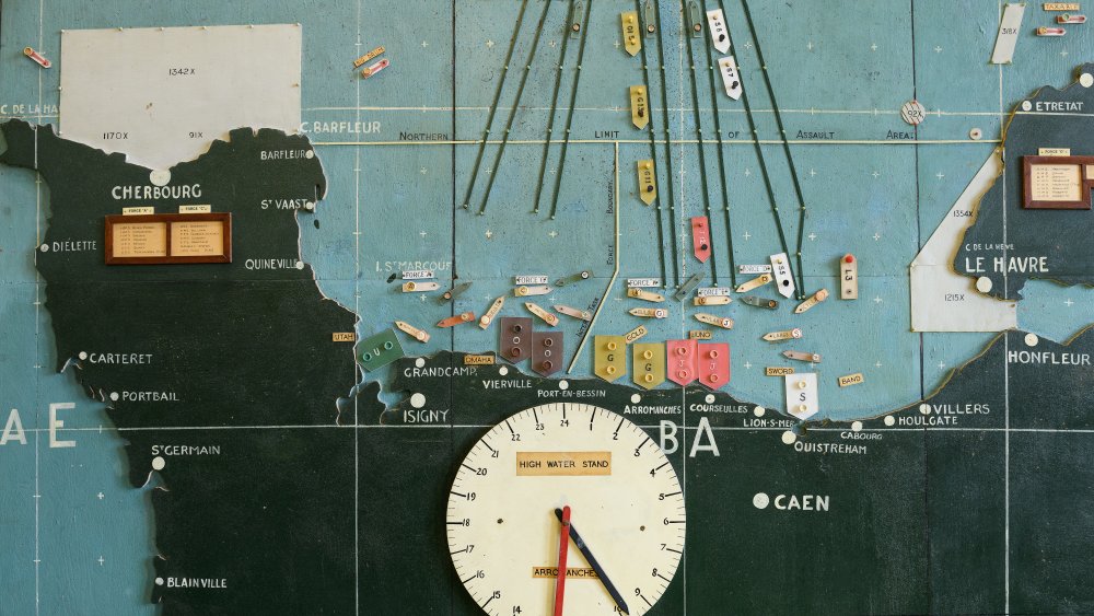 Original map used to plan D-Day invasion