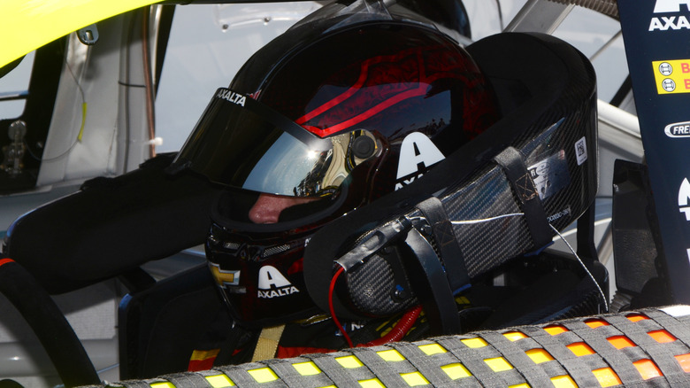 Dale Earnhardt Jr. in car