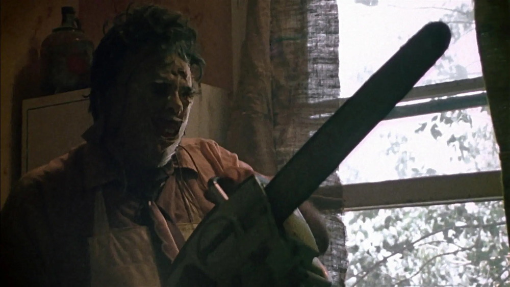 Gunnar Hansen as Leatherface in 1974's The Texas Chain Saw Massacre