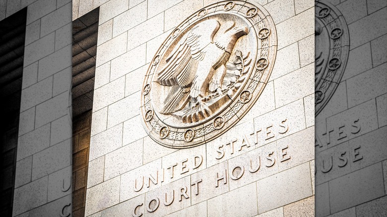 U.S. court building and seal