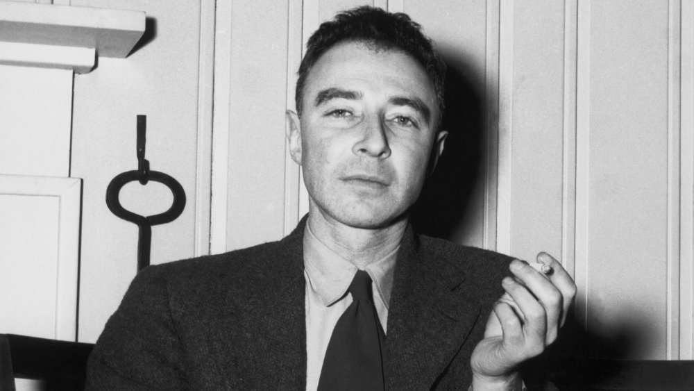 J. Robert Oppenheimer smoking cigarette