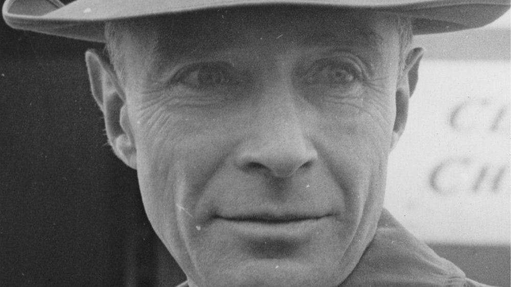 J. Robert Oppenheimer wearing hat 