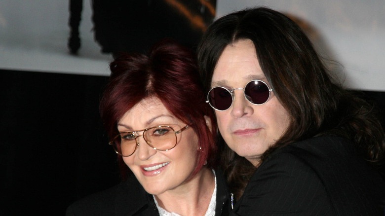 Sharon and Ozzy Osbourne posing