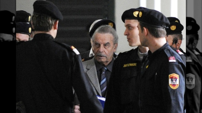 Police surrounding Josef Fritzl