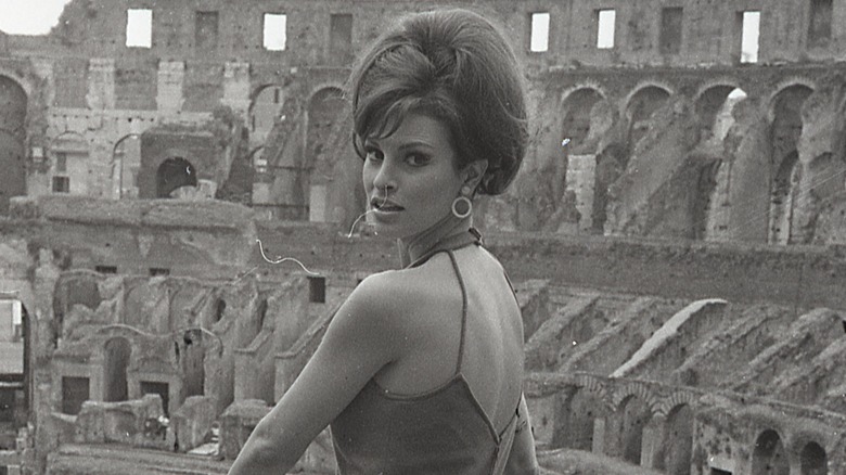 Raquel Welch at Roman Colosseum