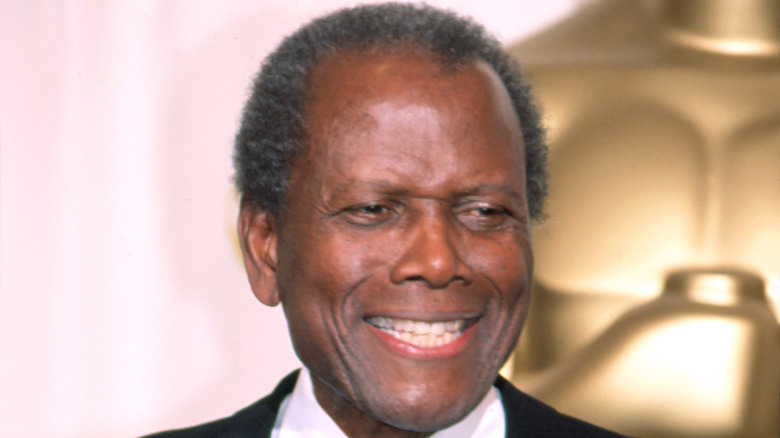 Sidney Poitier smiling, 2002