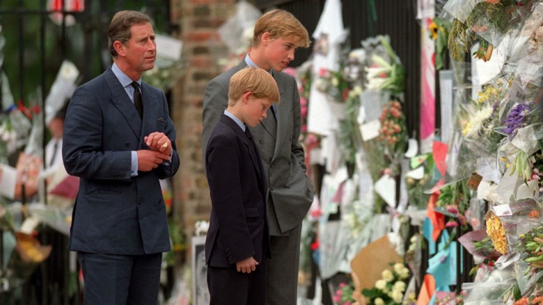 Charles, William, Harry read memorials