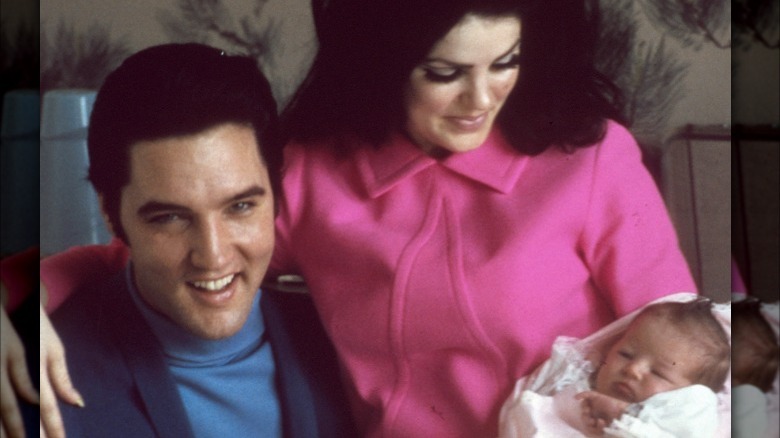 Elvis Presley, Priscilla Presley, Lisa Marie Presley