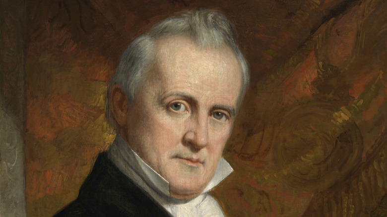 James Buchanan portrait head tilted