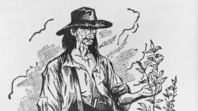 19th century illustration Johnny Appleseed