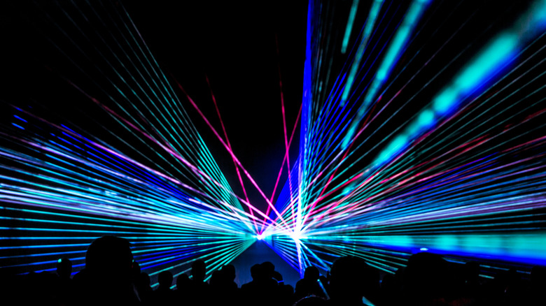 Lasers at a rock concert