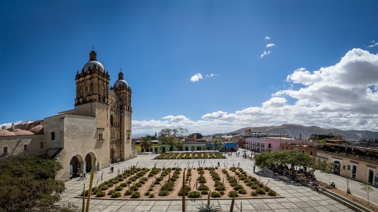 Oaxaca church and townscape