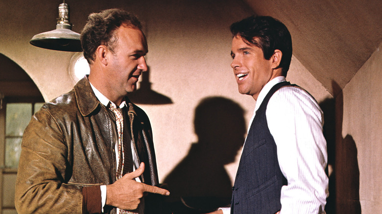 Gene Hackman and Warren Beatty in a scene from Bonnie & Clyde