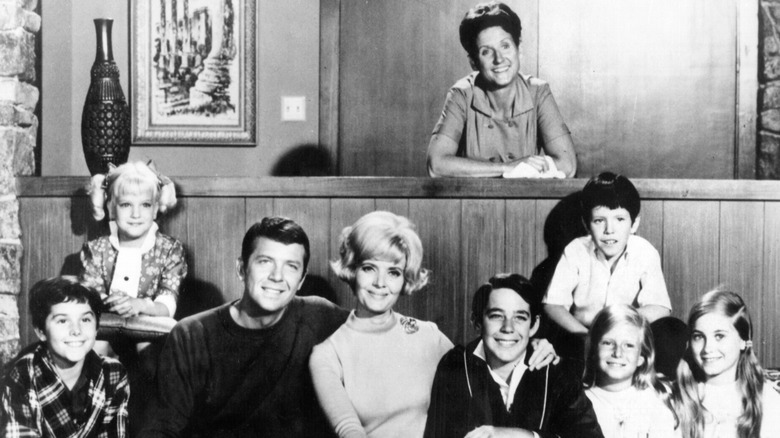 Publicity photo featuring the cast of The Brady Bunch