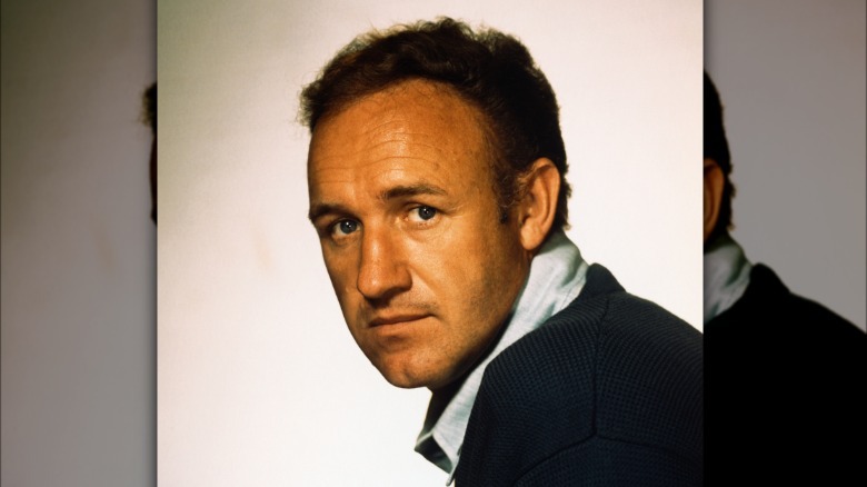 Gene Hackman posing for a portrait