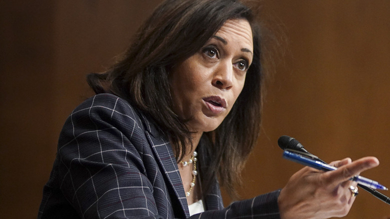 Kamala Harris points