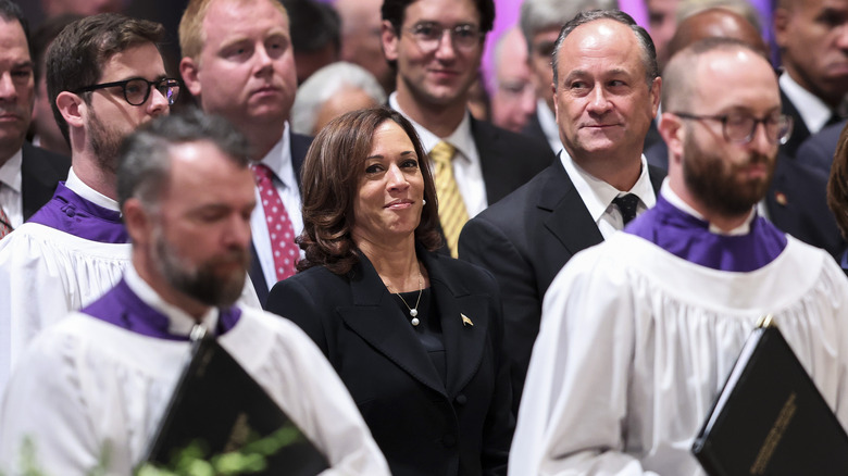 Kamala Harris attends church