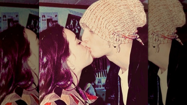 Layne Staley kissing girlfriend Demri Parrott