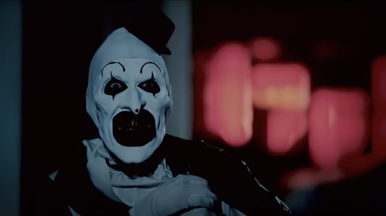 Art the Clown in scene from Terrifier