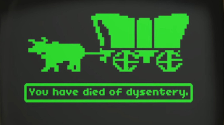 The Oregon Trail death screen