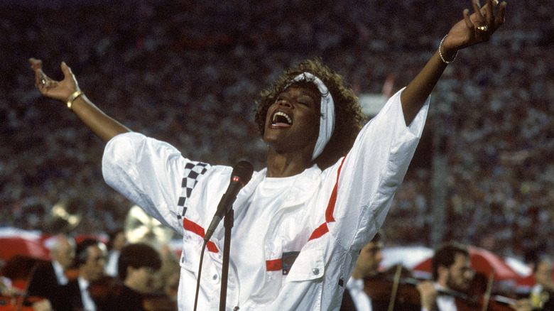 whitney houston singing national anthem at 1991 super bowl