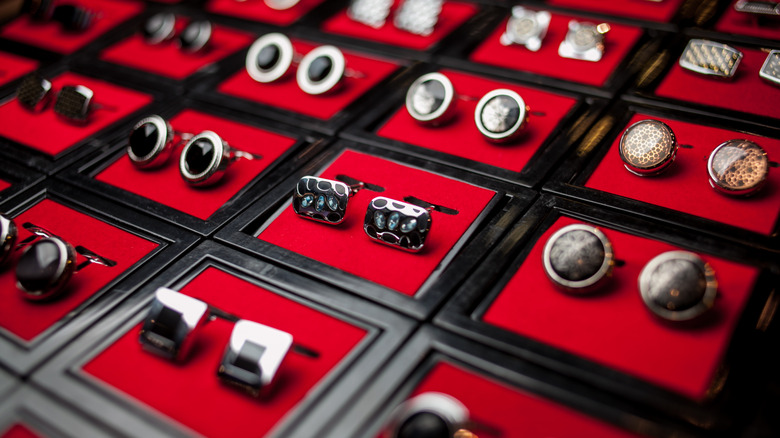 collection of cufflinks
