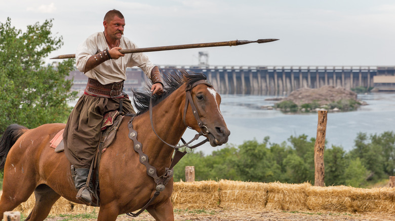 Cossack on horseback