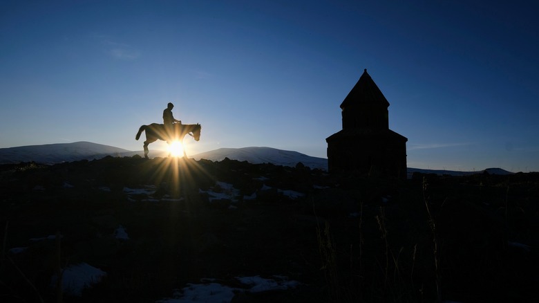 Ani horseback twilight