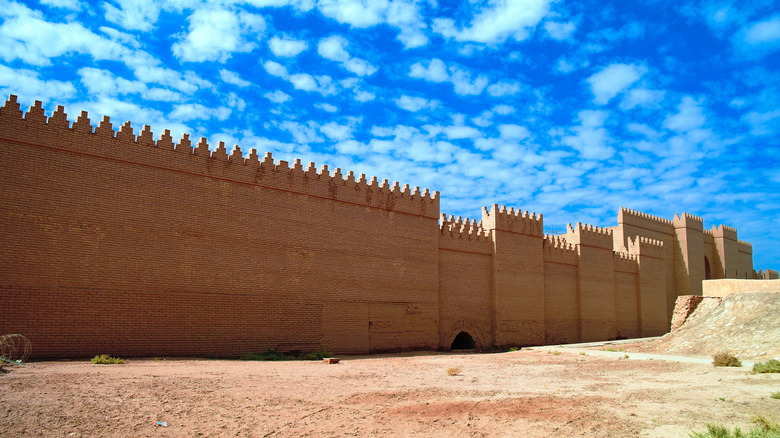 reconstructed processional street babylon