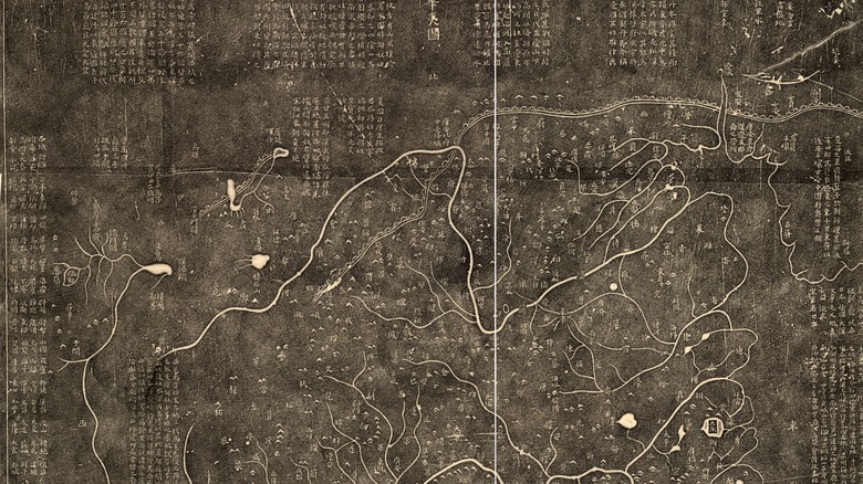 Rubbing of Hainei Huayi Tu map