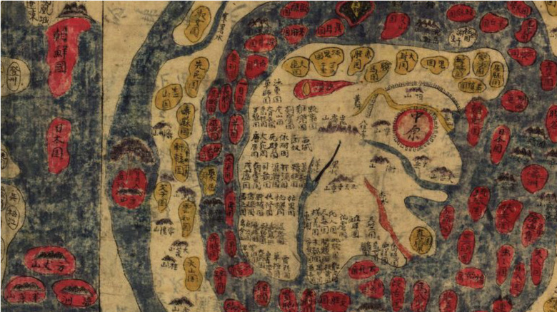 Qing dynasty map of All Under Heaven