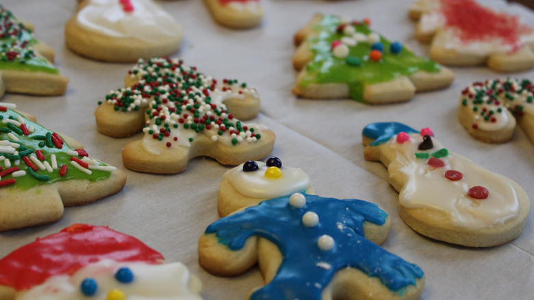 A variety of Christmas cookies