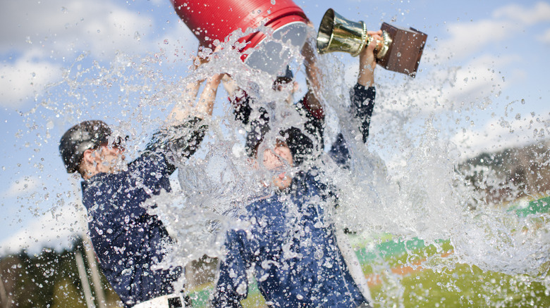 Gatorade dumped over coach