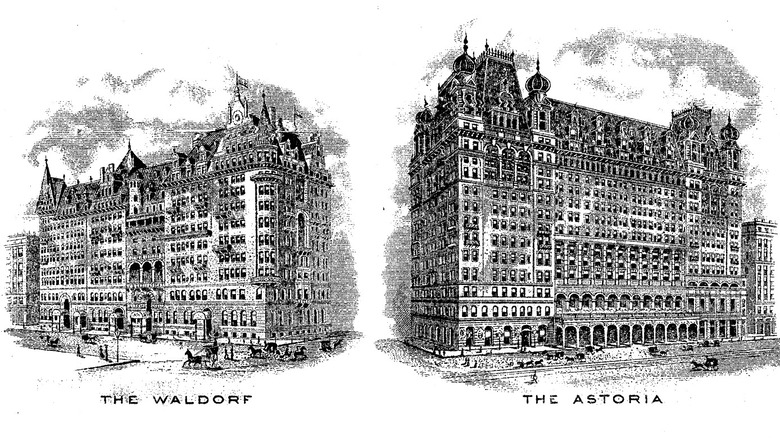 Waldorf and Astoria hotels, 1916