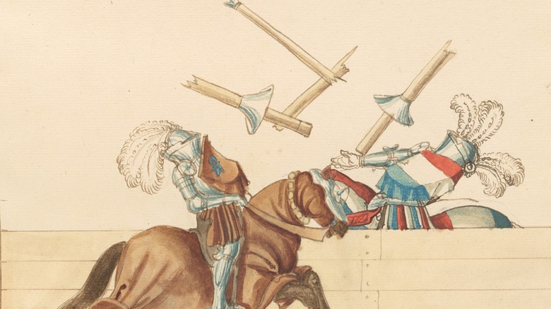 Book of jousts broken lance illustration