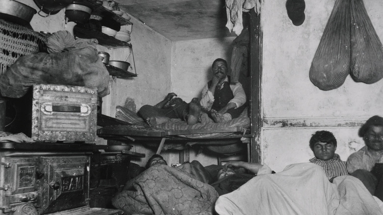 people living in tenement housing