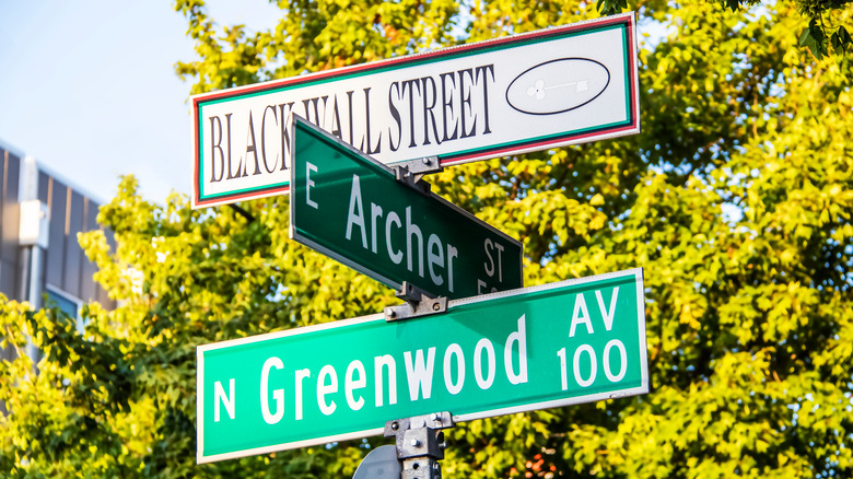 Greenwood street sign