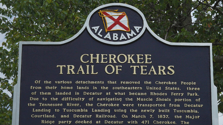 Memorial marking Trail of Tears