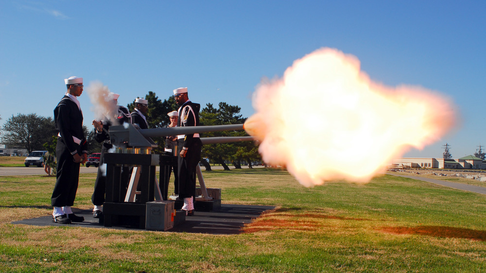 U.S. Navy 21-gun salute