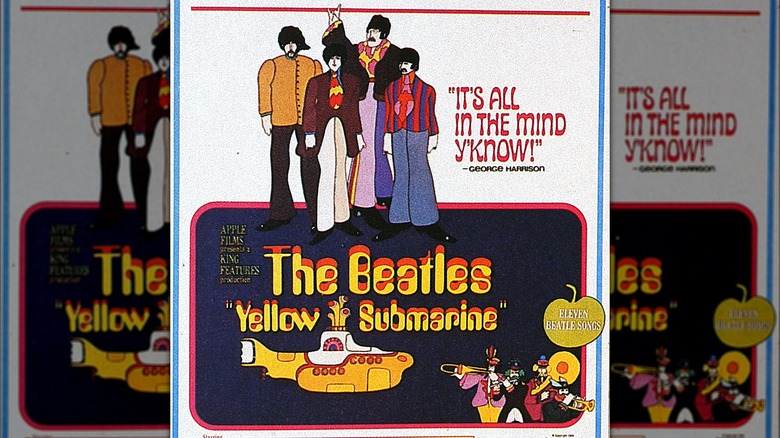 Yellow submarine decorates film poster