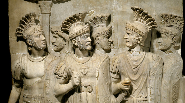 Roman soldier relief