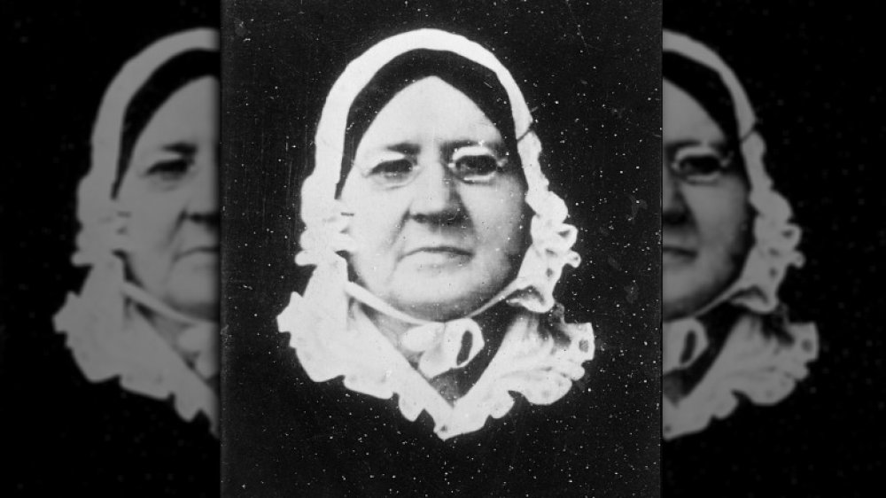 Portrait of Mary Young Pickersgill, the seamstress who made the original Star-Spangled Banner flag