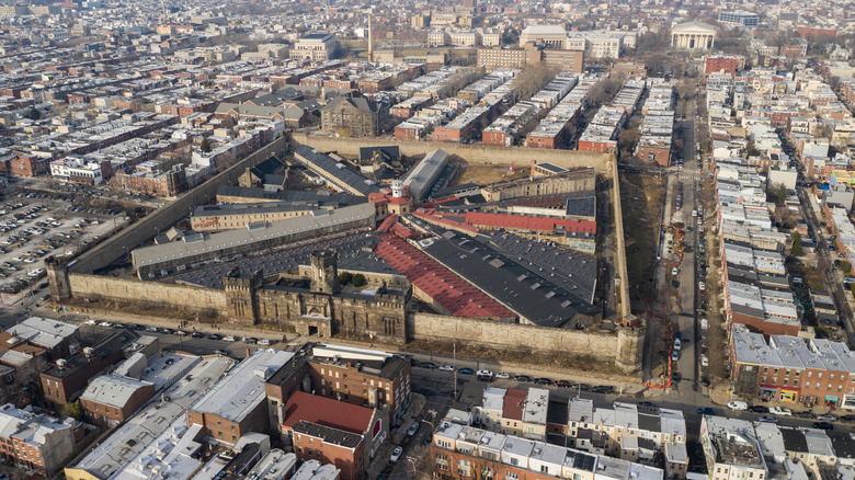 Eastern State Penitentiary aerial view 