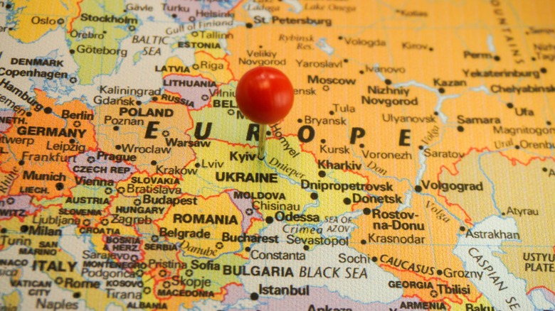 Ukraine map pin