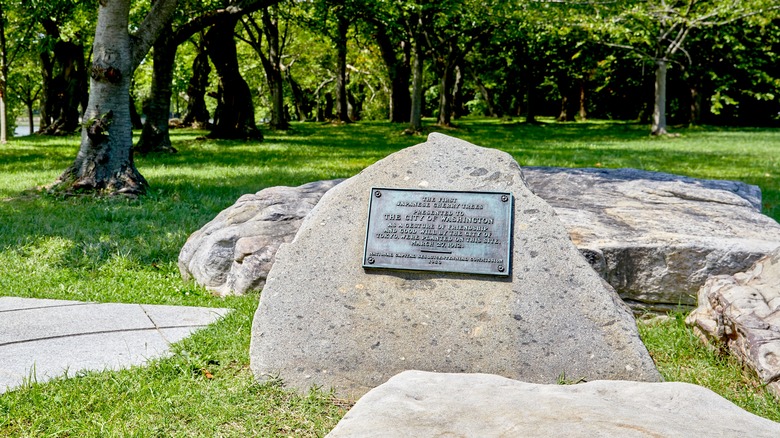 cherry tree planting plaque