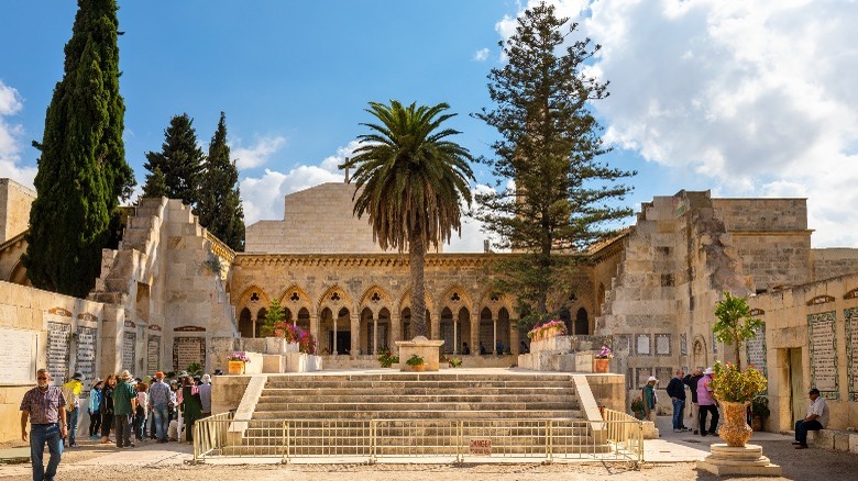 Front view of Pater Noster church