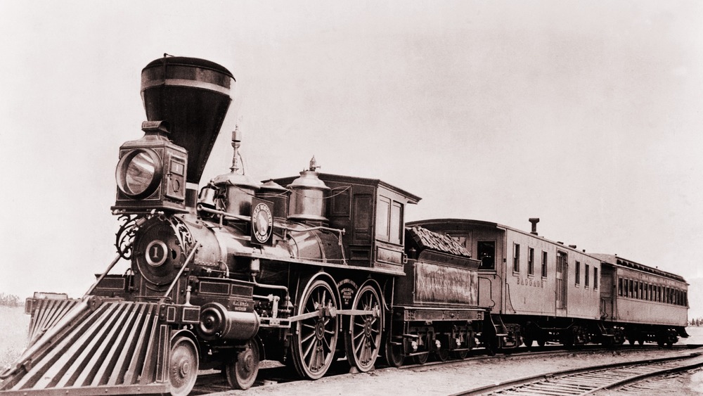 steam train in 1861
