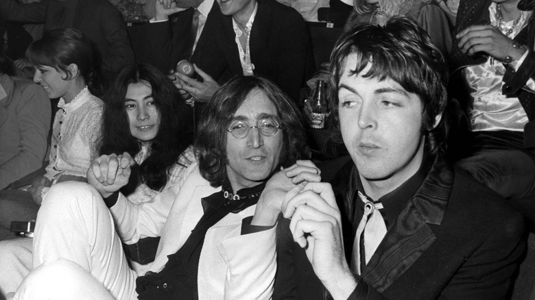 Yoko Ono John Lennon and Paul McCartney